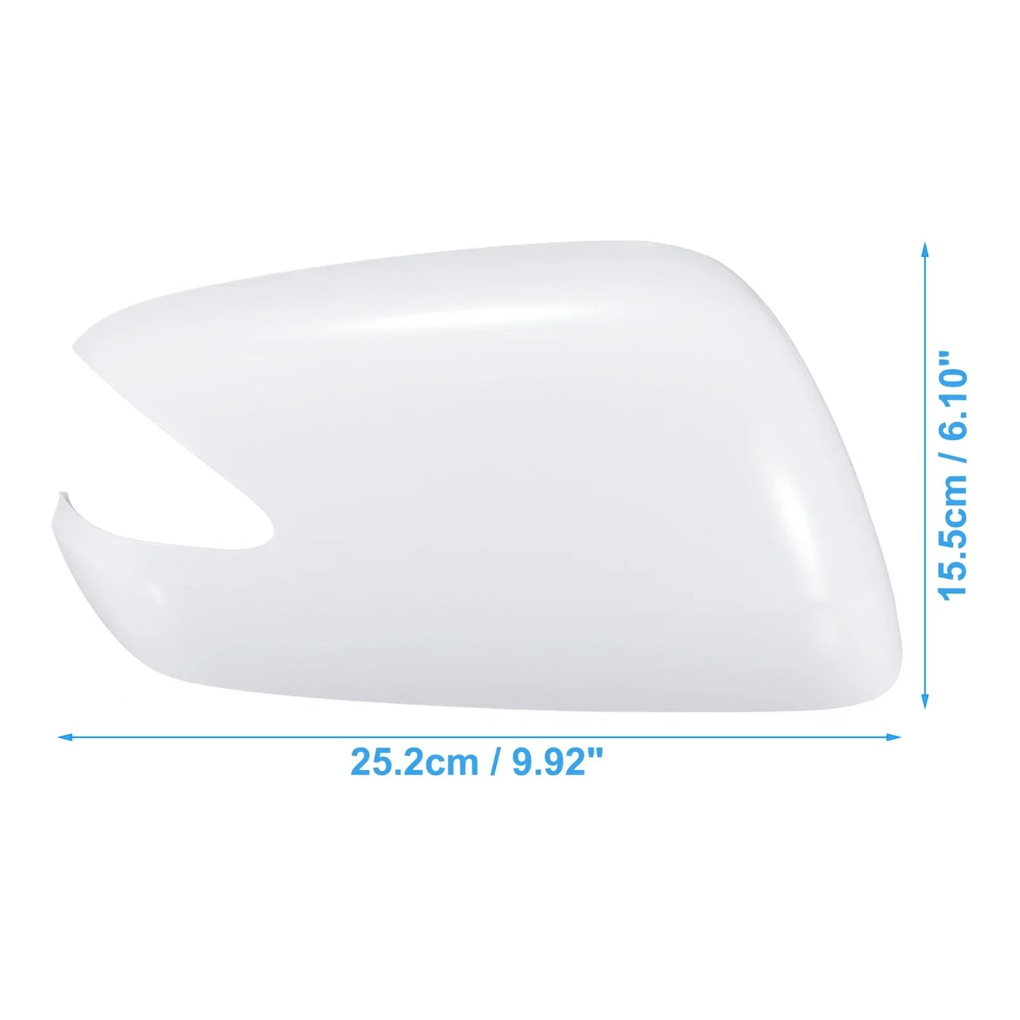 Right Side Car Exterior Mirror Cover White for Honda Jazz (2008-2015)