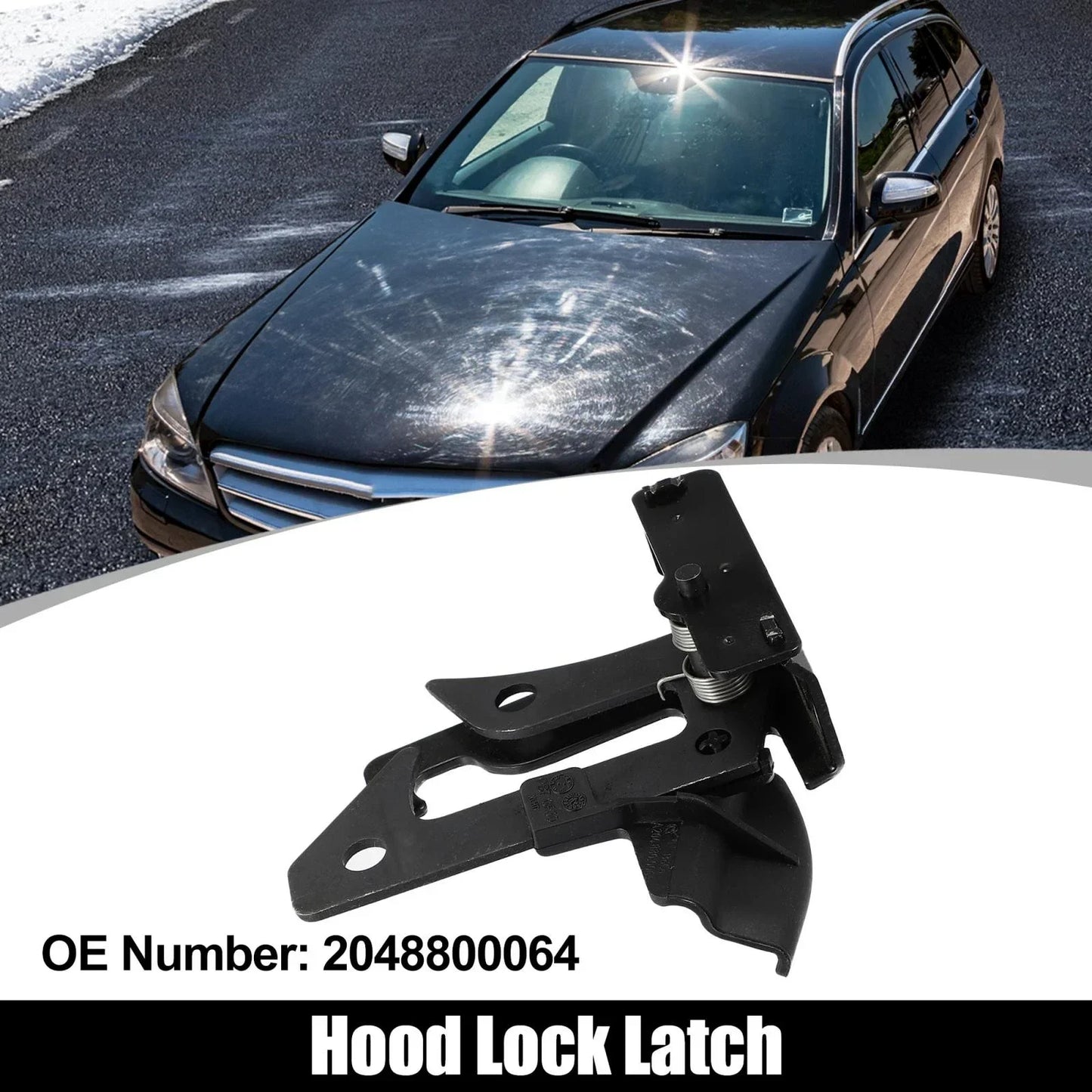 Hood Safety Latch Lock for Mercedes Benz C300 C350 E350 (2008-2015)