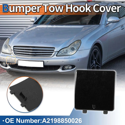Car Bumper Tow Hook Cover for Mercedes-Benz CLS (2004-2007) Black