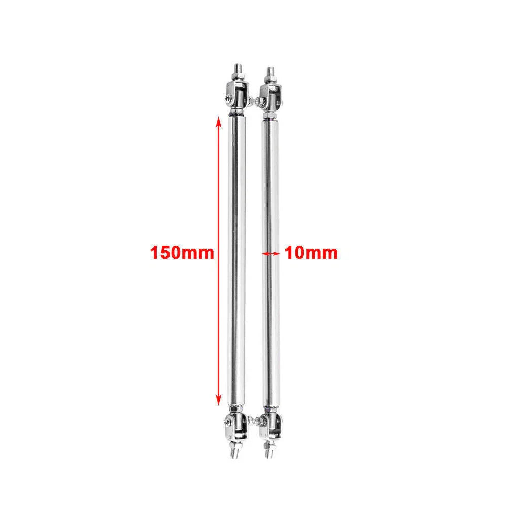 Adjustable Front Bumper Lip Splitter Strut Rod Tie Support Bar for Universal