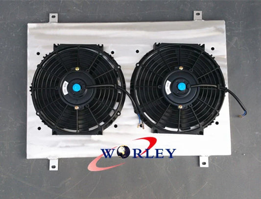 Aluminum Shroud & Fans for Ford Falcon XC XD XE XF V8 & 6 Cylinder (1972-1985)