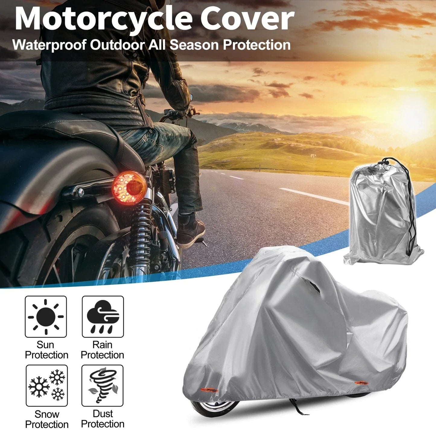 210D-PU Motorcycle Cover for Honda CT125 Hunter Cub (2020-2023)