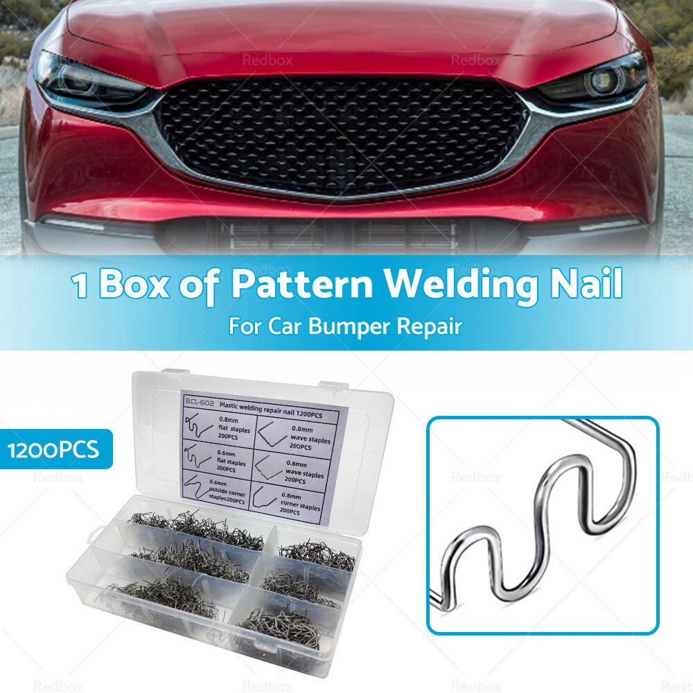 1200PCS Steel Hot Stapler Staples for Plastic Welder Car Bumper Repair