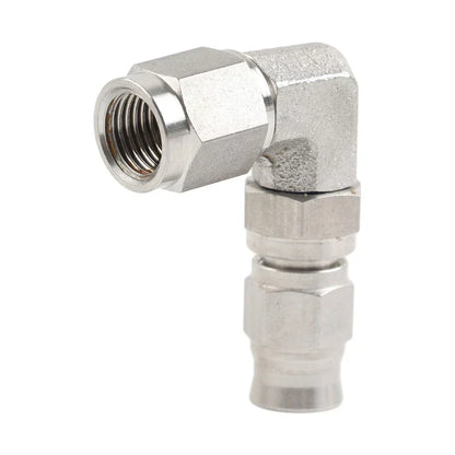 Stainless Steel AN-3 3/8" x 24 UNF 90�� Brake Swivel Hose Ends Fitting