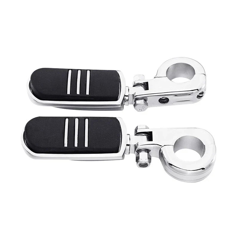 Chrome Highway Engine Guard Bar w/ Footpeg Pegs for Harley Road King (2009-24)