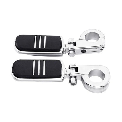 Chrome Highway Engine Guard Bar w/ Footpeg Pegs for Harley Road King (2009-24)