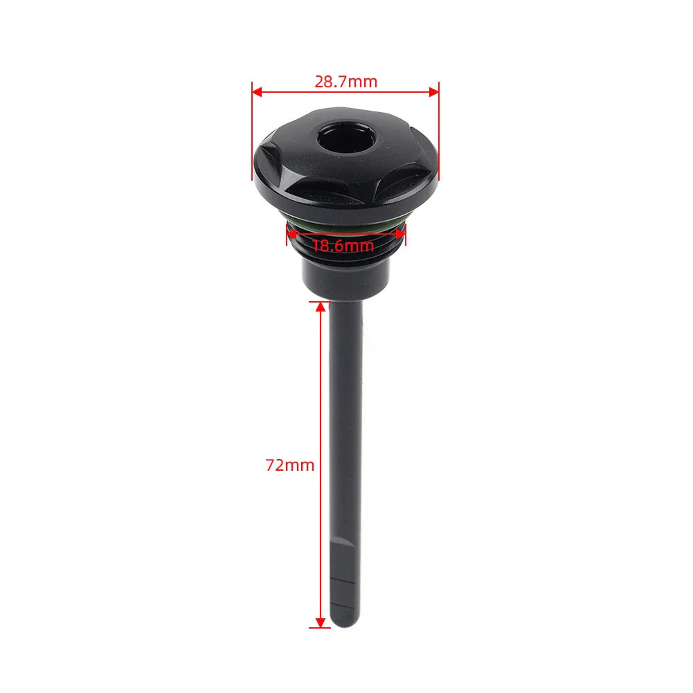 Chrome Transmission Oil Dipstick Plug for Harley Dyna Softail Touring (1987)