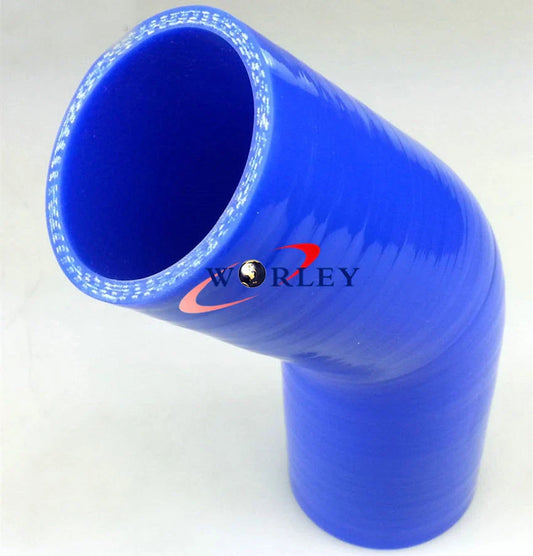 2.5"-2" Silicone 45 Degree Reducer Elbow Intercooler Turbo Hose for Car