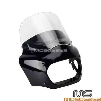 Headlight Fairing w/Clear Windshield for Harley Fat Bob 114 (2018-2023)