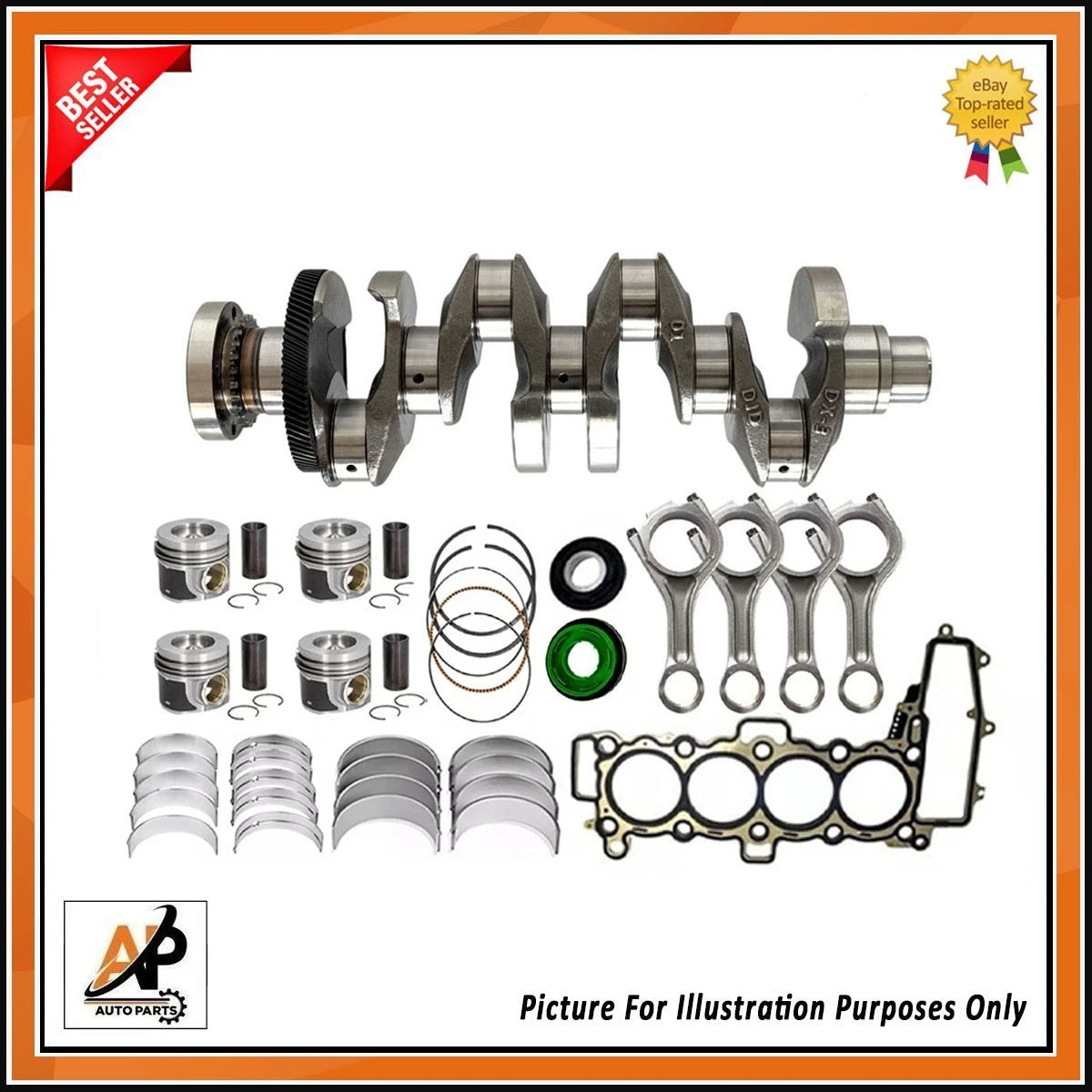Crankshaft Piston Rebuild Kit for Land Rover Range Rover Sport (2018–2022)