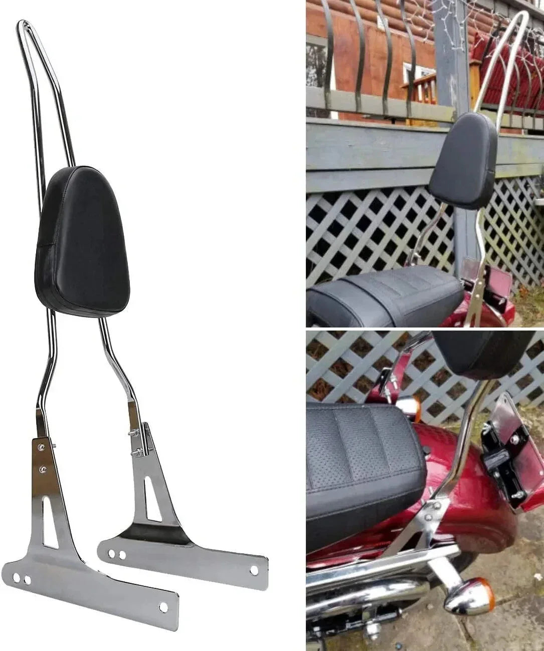 Chrome Sissy Bar Backrest for Harley Dyna FXD FXDB FXDC FXDWG FXDSE (2006-2017)