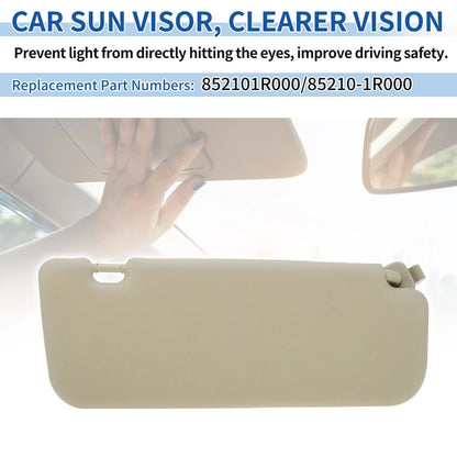 Left Side Sun Visor for Hyundai Accent 2011-2015 Beige 1 x Pcs