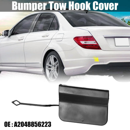 Car Rear Bumper Tow Hook Cover for Mercedes Benz 2007-2014 Black