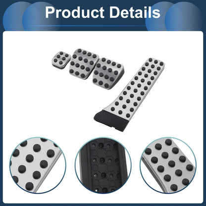 4 Pcs Manual Transmission Foot Accelerator Pedal Covers for Mercedes Benz C-Class