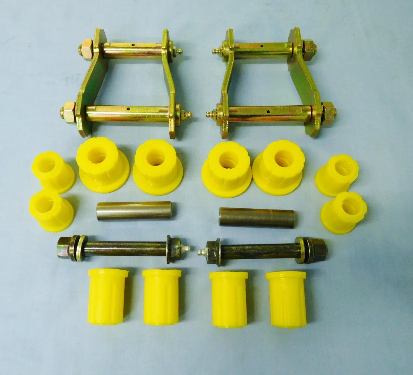 Rear Greasable Spring Shackles & Poly Bush Kit for Hilux LN167 (1998-2004)