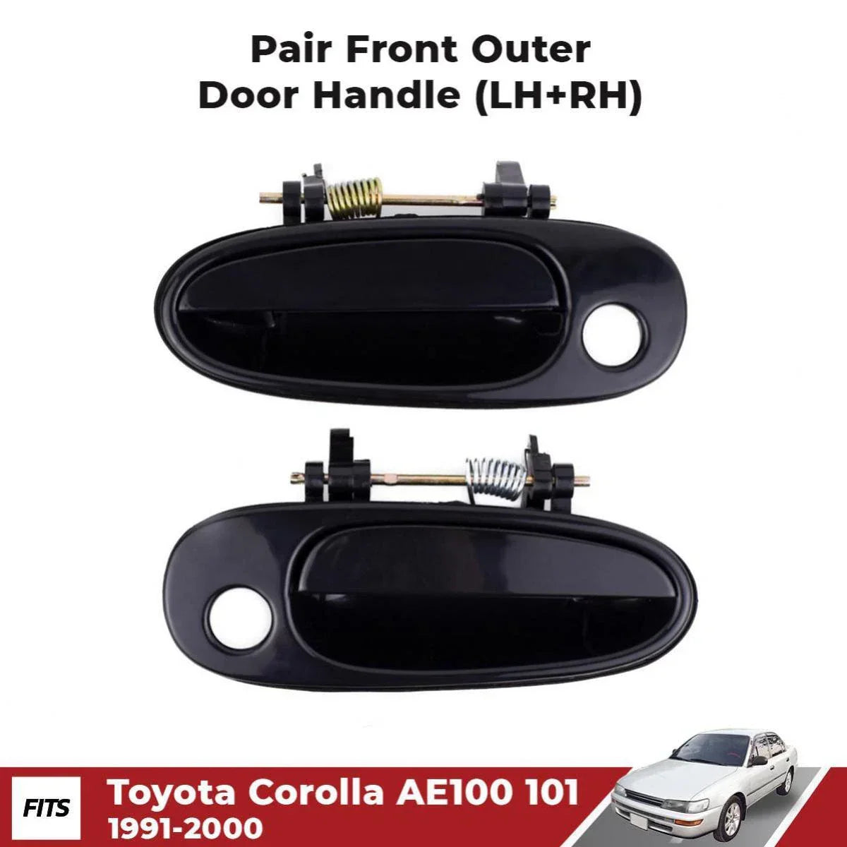 Front Outer Door Grab Handle LH RH Fits Toyota Corolla AE100 AE101 Sedan 1991-96