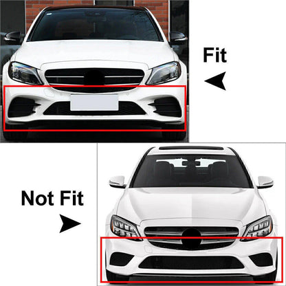 Front Bumper Lip Splitter Spoiler for Mercedes Benz C-Class C200 C260 W205 (2019-)