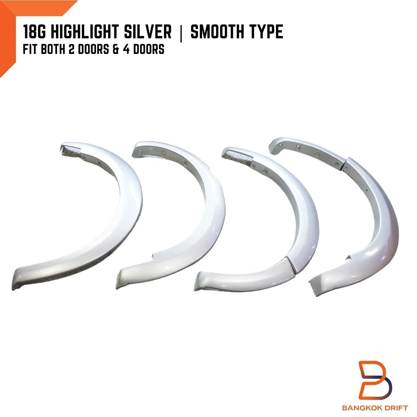 18G Silver Fender Flares Wheel Arch for Mazda BT-50 (2012-2019)
