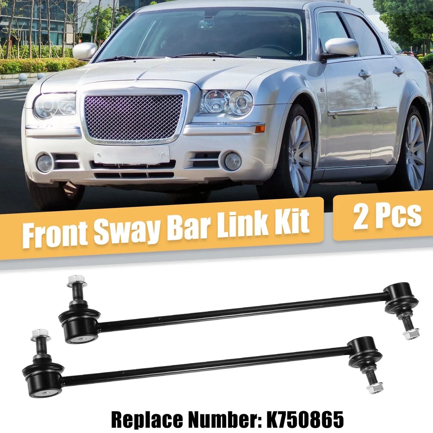 2 x Front Rear Sway Bar Links for Honda Civic (2016-2019)