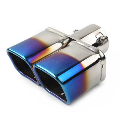 Stainless Steel Dual Exhaust Pipe Tail Muffler Tip for Car Accessories