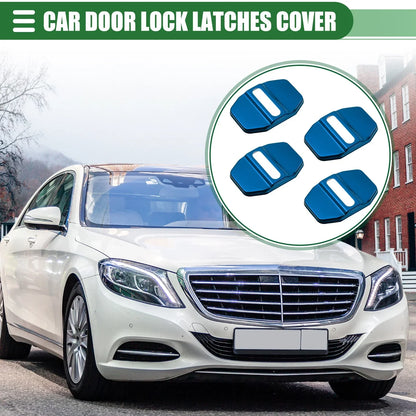 4 x Car Door Latch Lock Covers for Mercedes-Benz AMG GLC (2016-2023) Blue