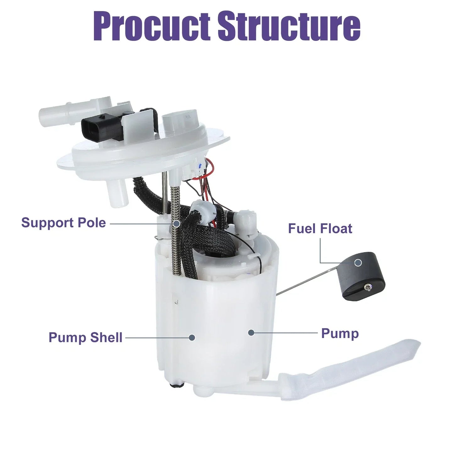 Electric Fuel Pump Assembly for Hyundai Sonata 2.4L (2011-2014)