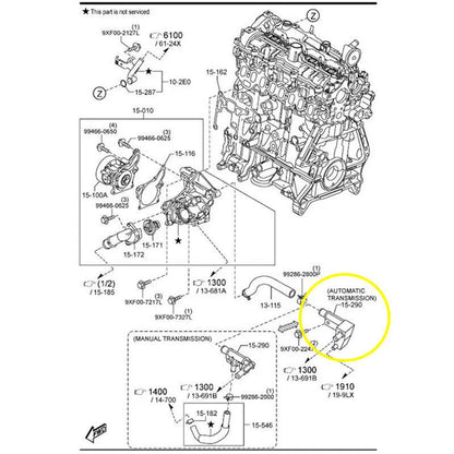 Coolant Bypass Pipe Upgrade for Mazda 3, 6, CX-5 Skyactiv Diesel (2012-2023)