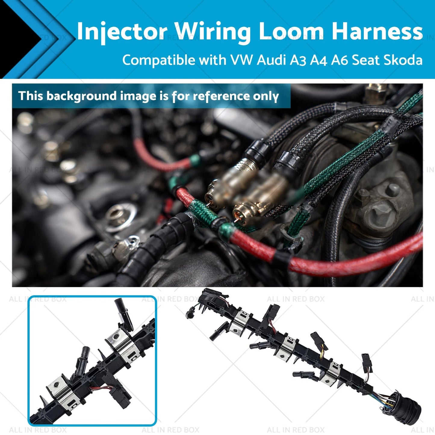 Injector Wiring Loom Harness for VW Audi A3 A4 A6 Seat Skoda (2003-2010)