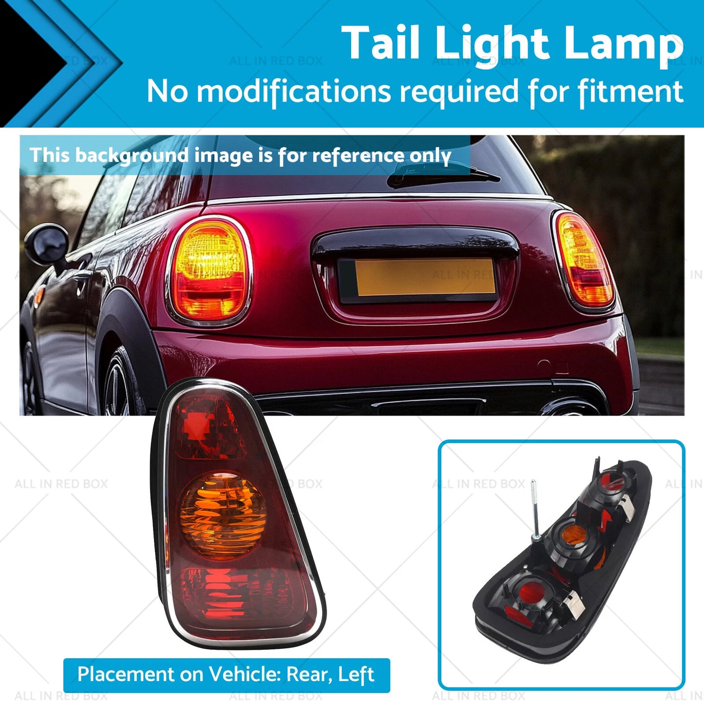 Left Tail Light Lamp for Mini Cooper Hatch (2001-2004)