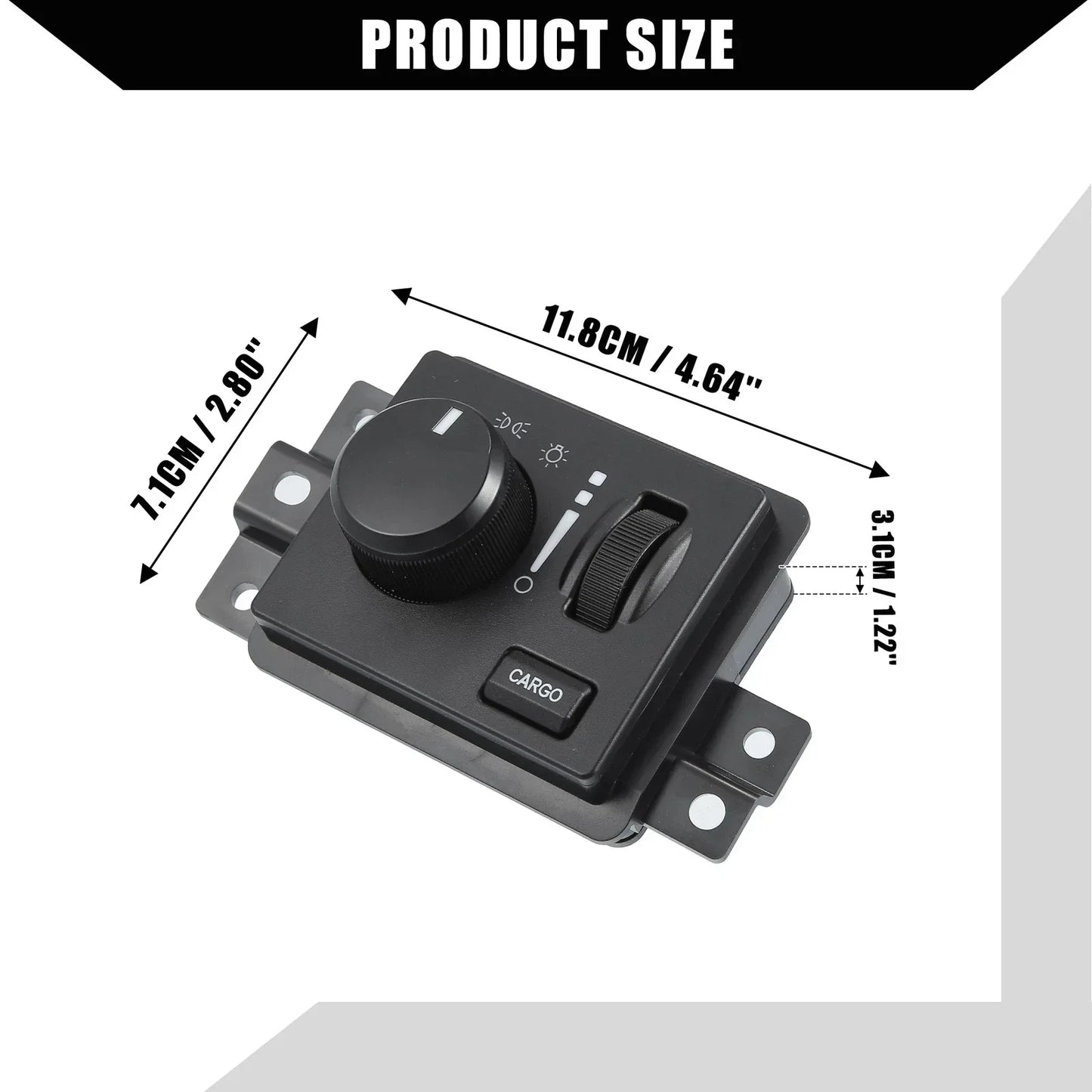 Car Headlight Switch for Dodge Dakota, Ram 1500, 2500, 3500 (2005-2011)