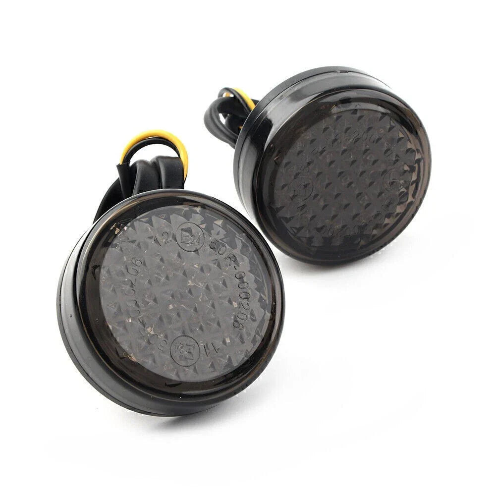 12V LED Round Smoke Turn Signal Indicator Light for Car (No Year Specified)