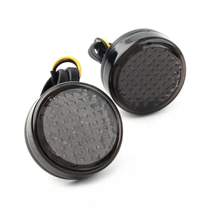 12V LED Round Smoke Turn Signal Indicator Light for Car (No Year Specified)