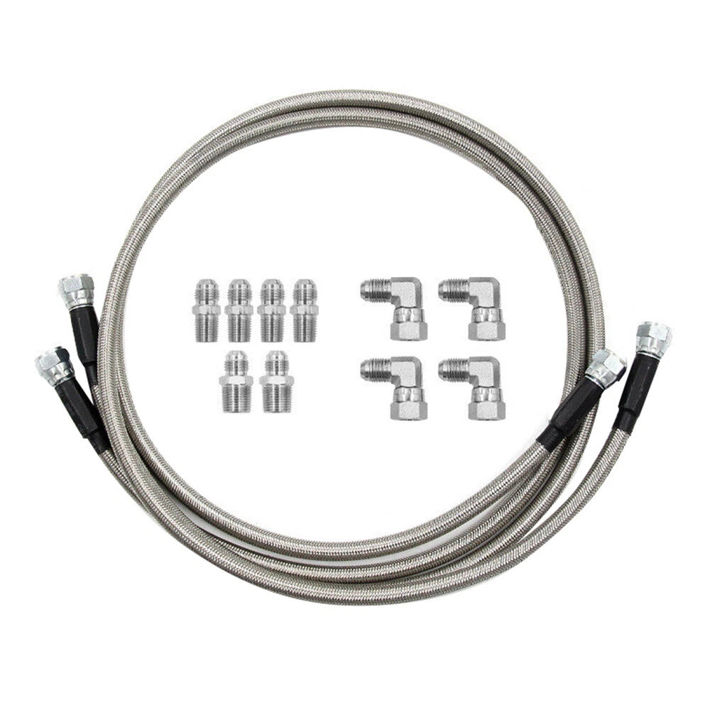 Stainless Steel Braided Transmission Cooler Hose Fitting for 700R4 TH350/400