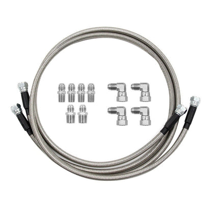 Stainless Steel Braided Transmission Cooler Hose Fitting for 700R4 TH350/400