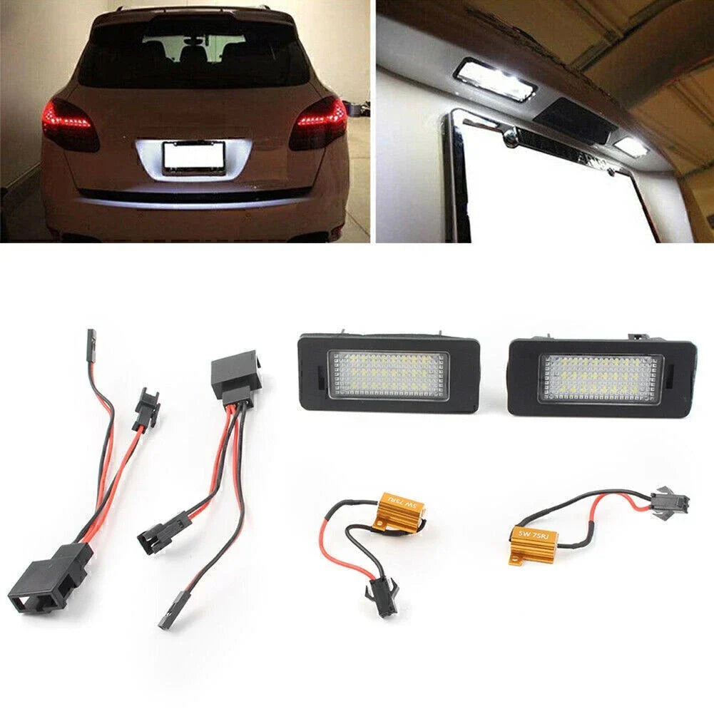 LED License Plate Lights for Porsche Cayenne, Touareg (2003-2010)