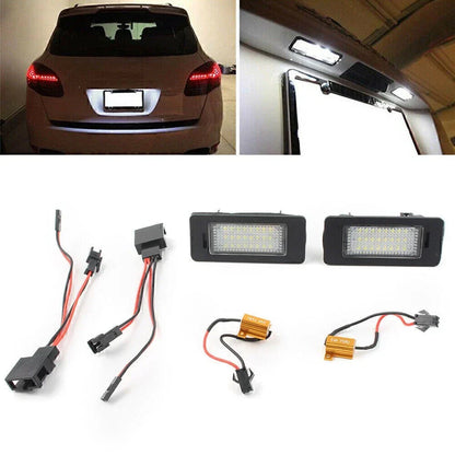 LED License Plate Lights for Porsche Cayenne, Touareg (2003-2010)