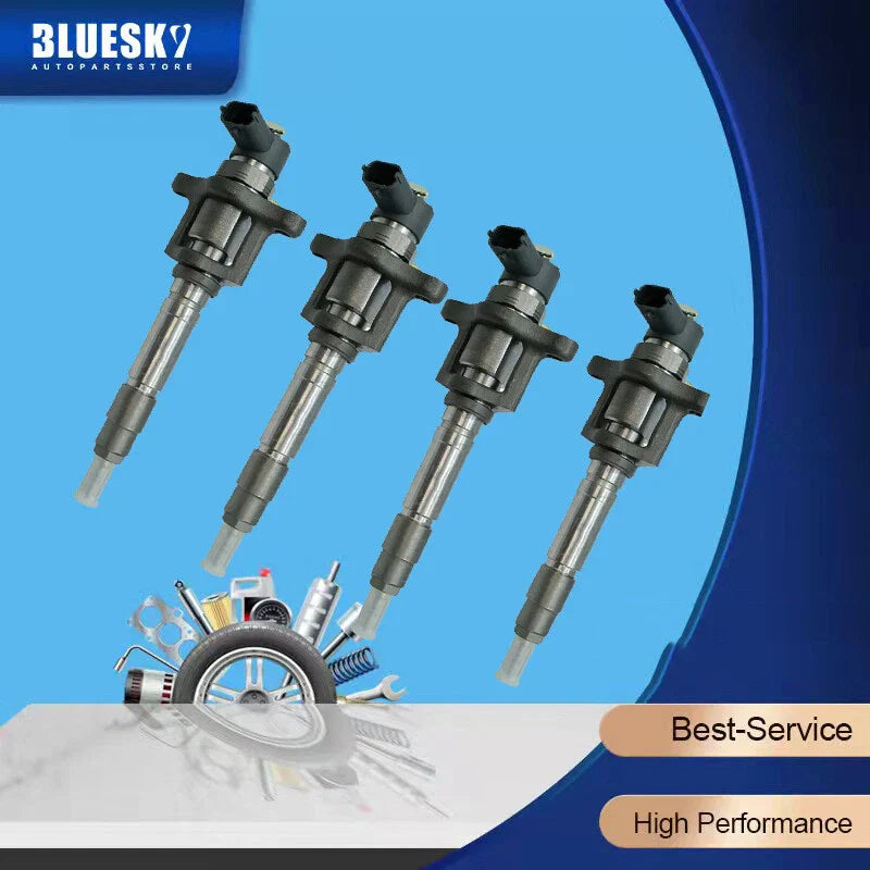 4 x Common Rail Diesel Injector for Mitsubishi Canter FUSO 4M50 4.9L (2000-2006)
