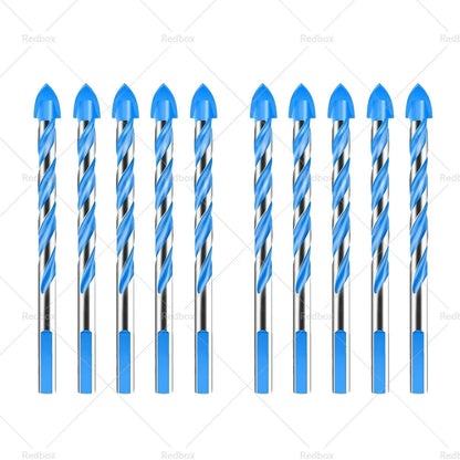 10 x 6mm Tungsten Carbide Drill Bits for Porcelain Tile, Concrete, Glass