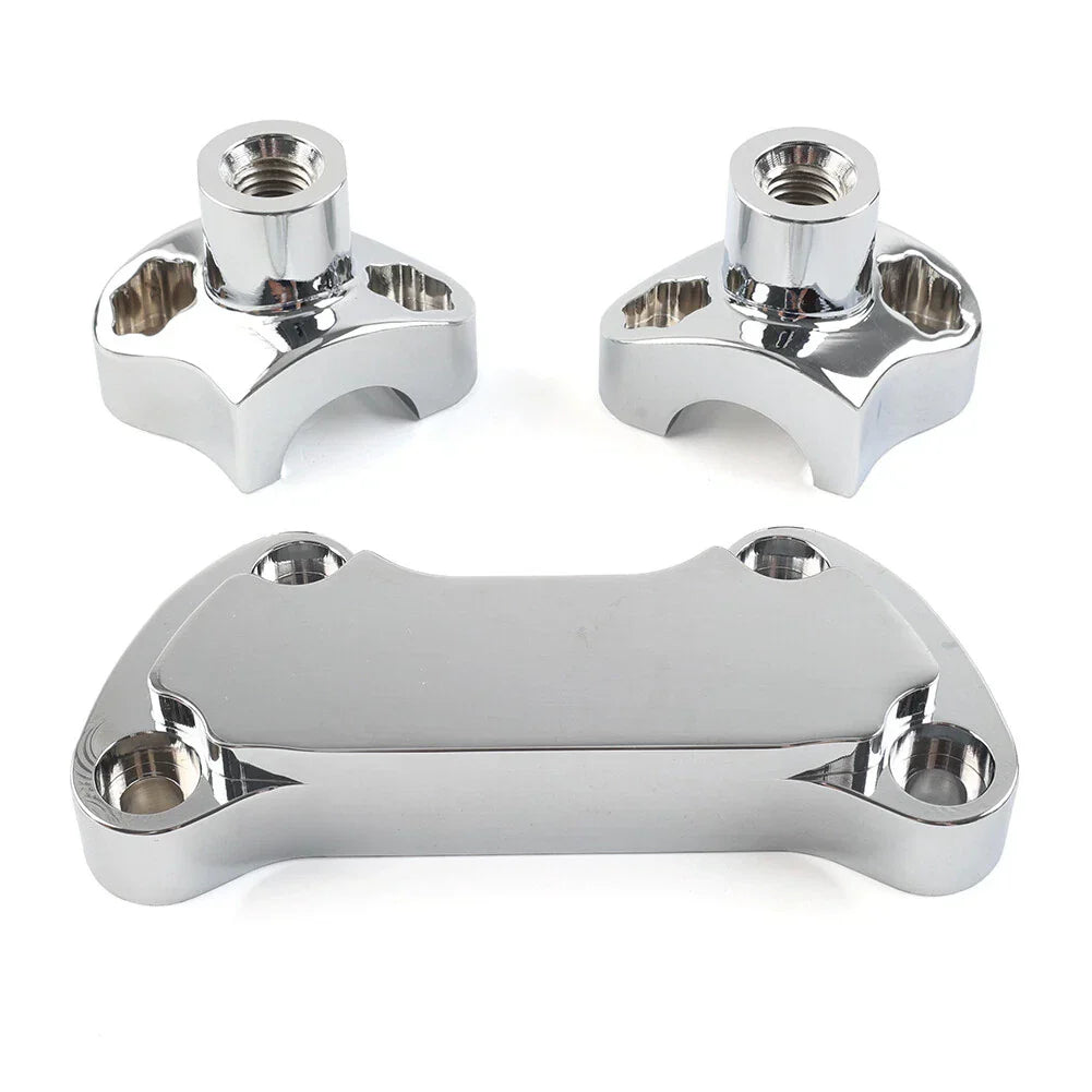 7" Handlebar Risers Top Clamp for Harley Dyna Softail Sportster