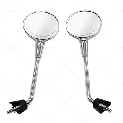 Chrome Left & Right Rearview Mirrors for Vespa Primavera 50 125 150 (2014-2023)