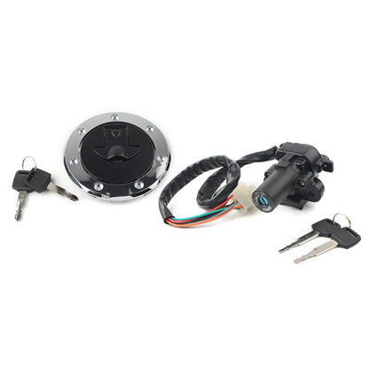 Fuel Gas Cap Ignition Switch Lock Set for Kawasaki Ninja ZX6R ZX7R ZX9R (2000-2002)