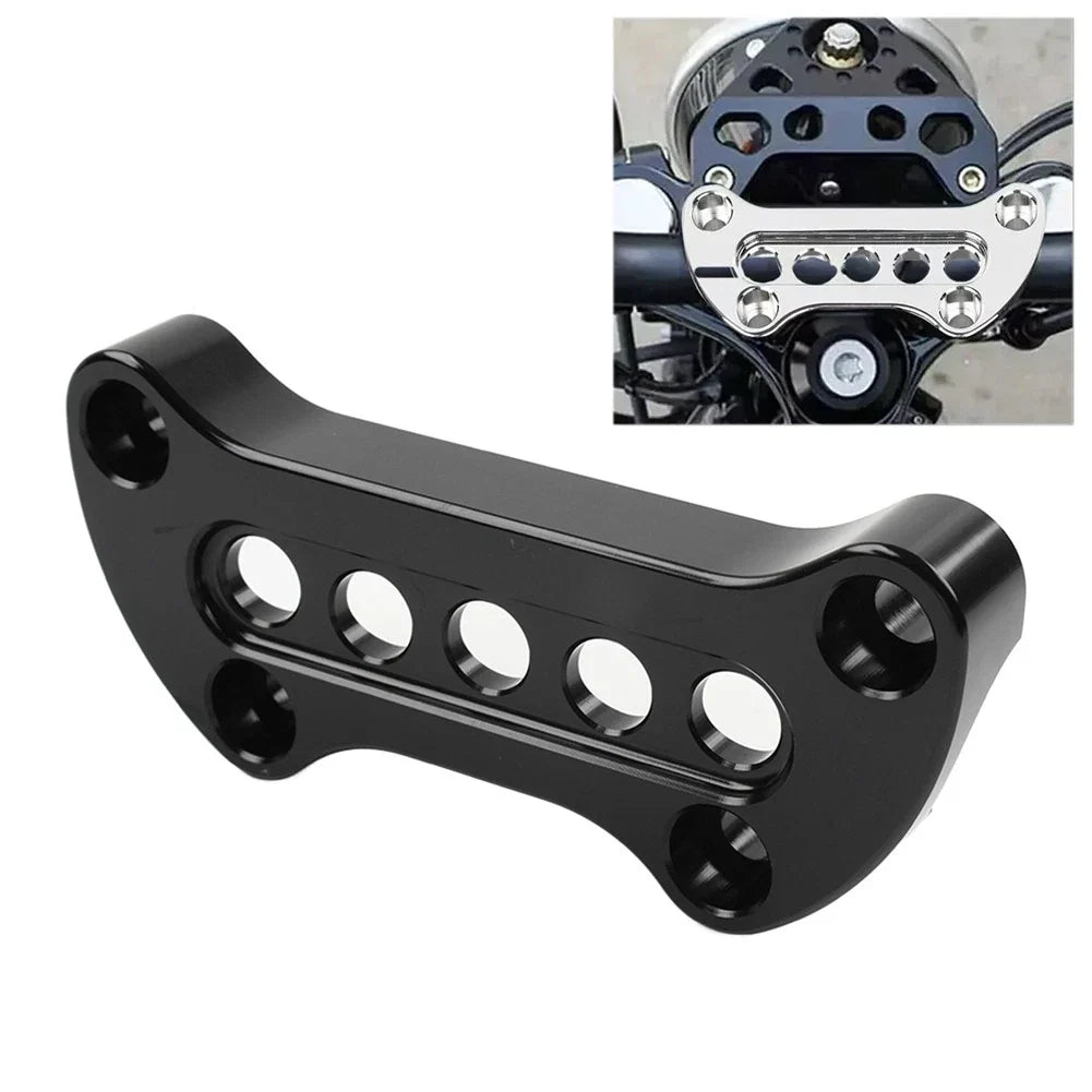 Handlebar Riser Clamps for Harley Sportster XL883 XL1200 Dyna FX (2004-2023)