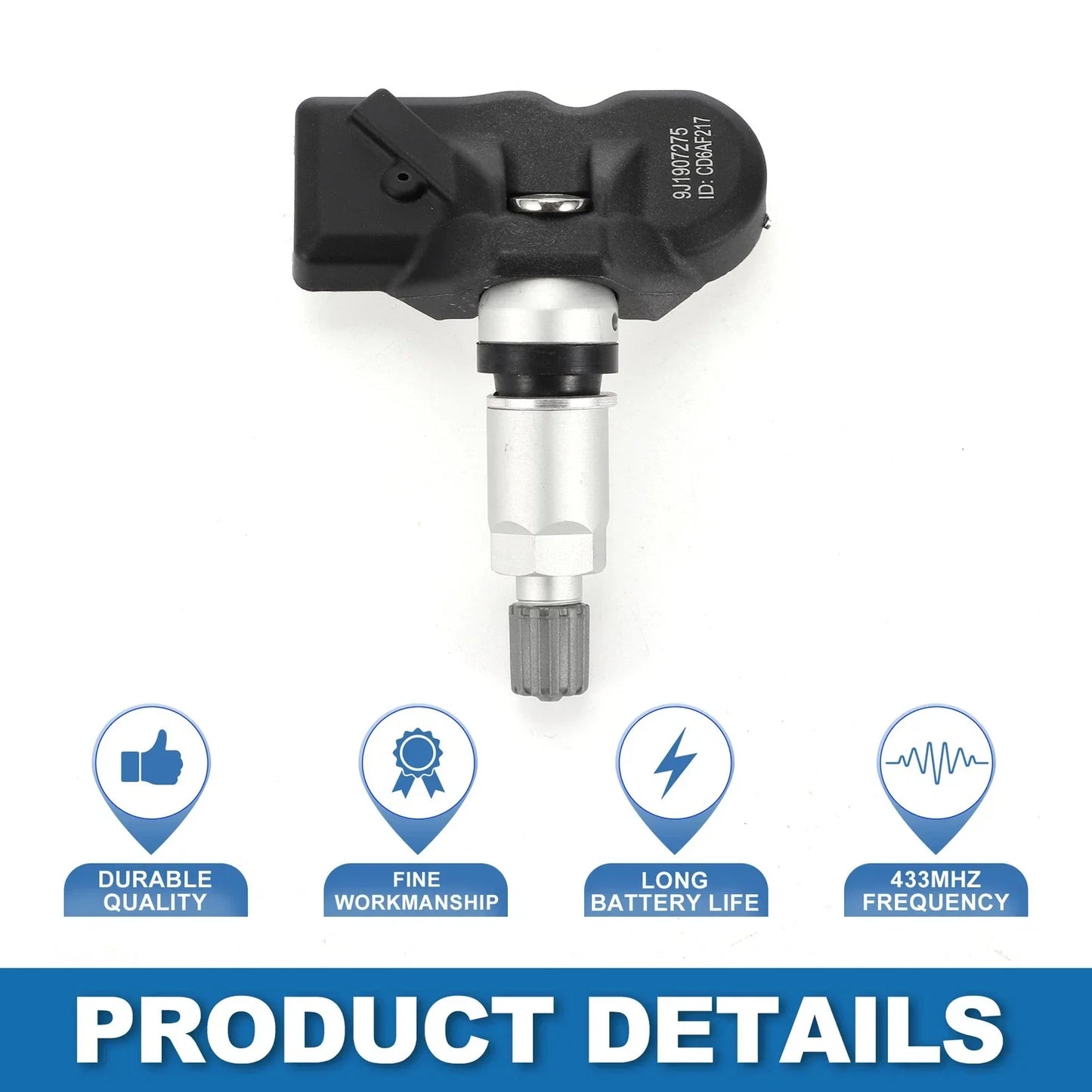 Tire Pressure Sensor 433MHz for Porsche Macan (2015-2024) 1 x Pc