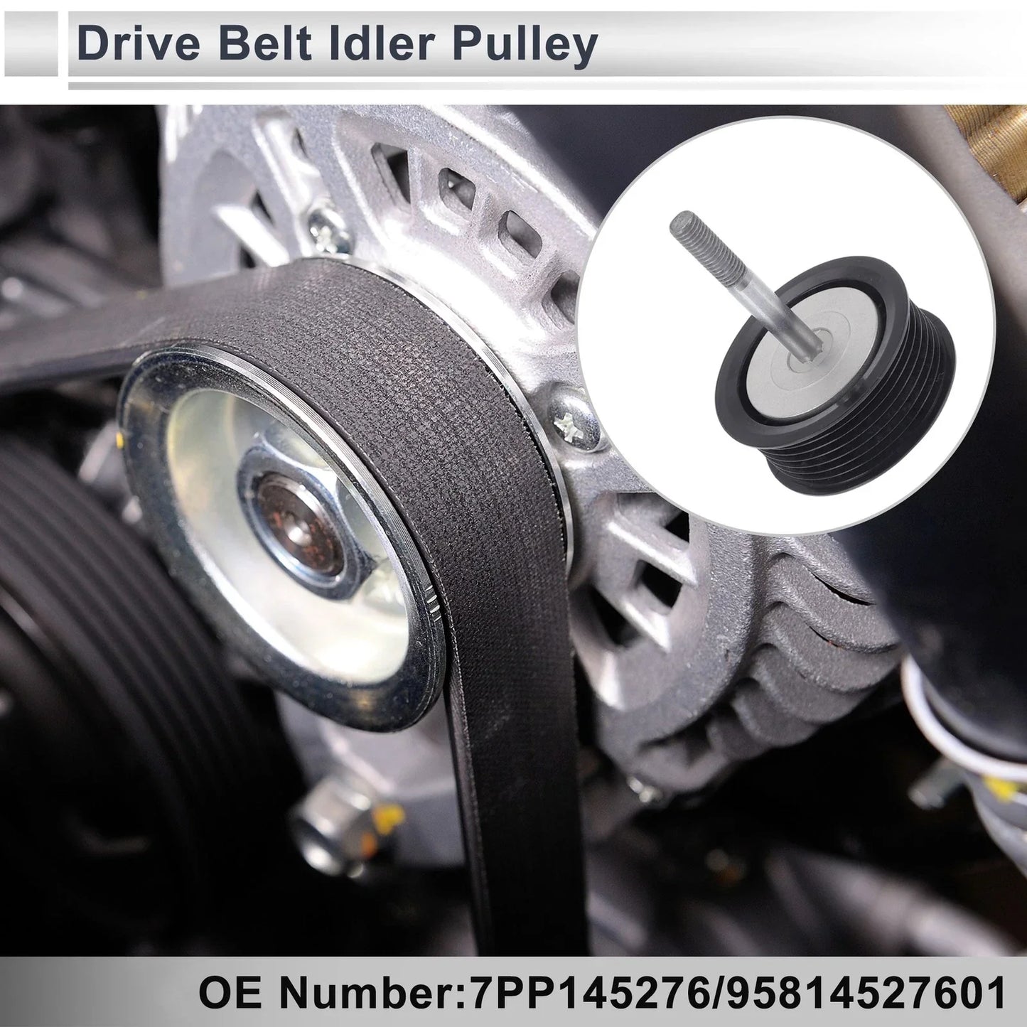Drive Belt Idler Pulley for Porsche Cayenne (2008-2010) 1 x Pcs