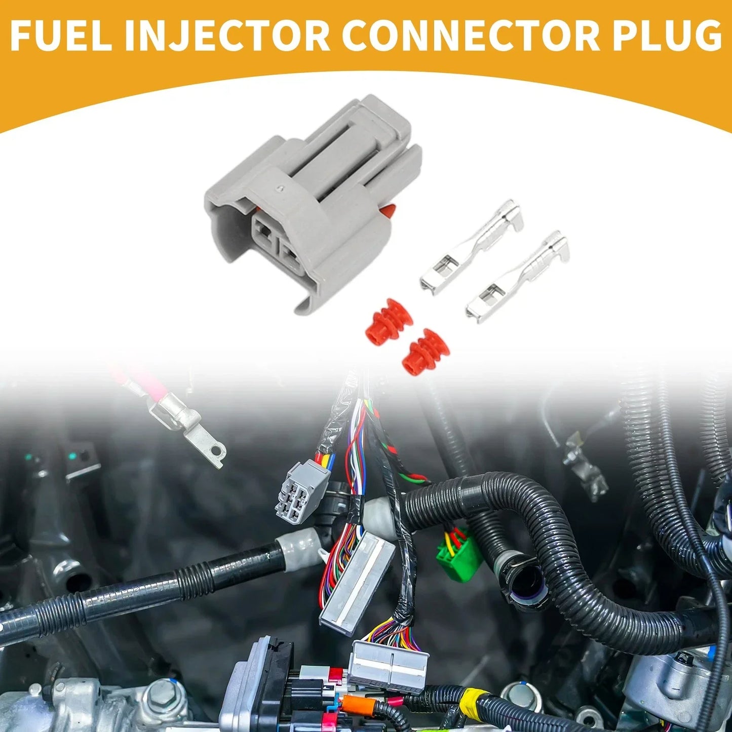 Fuel Injector Connector Plug for Hyundai Elantra Sonata Santa Fe (2011-2016)