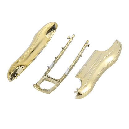 Gold Tone Key Cover Fob Shell for Porsche Panamera Cayenne (2010-2023)