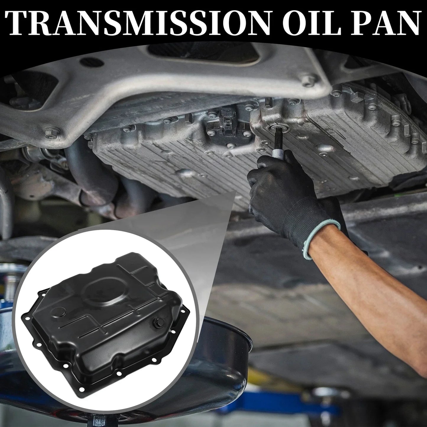 Engine Oil Pan for Dodge Challenger 2009-2010 - No.52852912AA/52852912AC Black