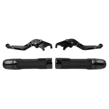 Folding Extendable Brake Clutch Levers & Handlebar Grips for BMW R1200GS (2004-2012)