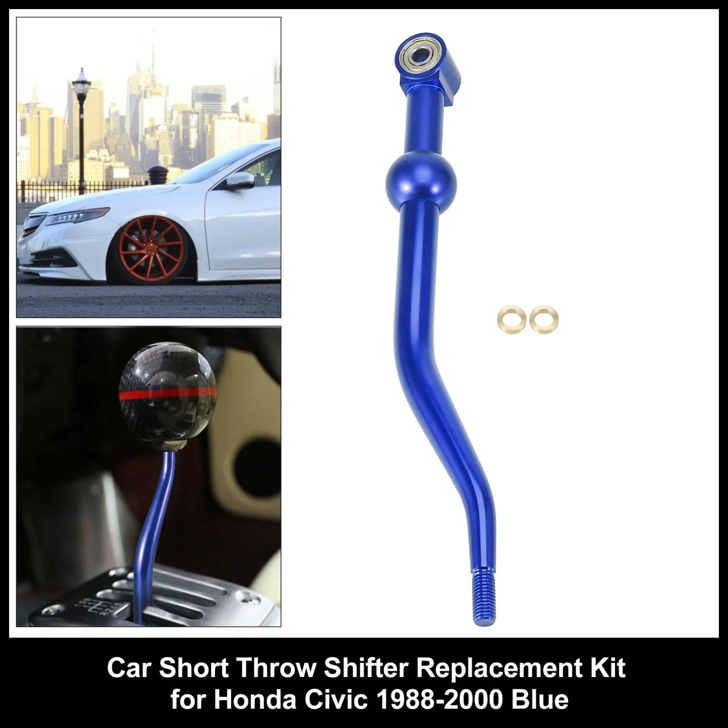 Short Throw Shifter Kit for Honda Civic CRX 1988-2000 - Blue