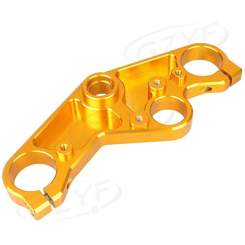 Gold Front Upper Triple Tree Clamp for Yamaha YZF R3/R25 (2014-2016)